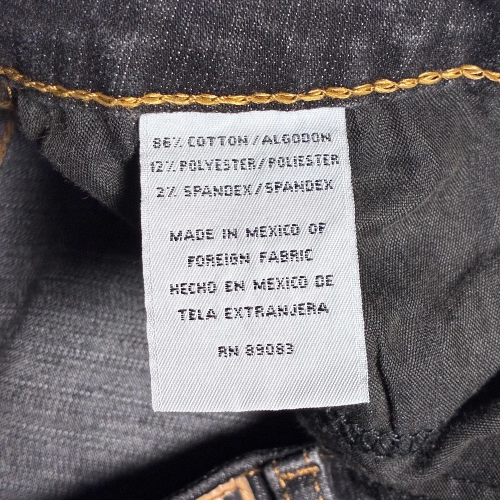 LEI Jeans Y2K Juniors Dark Wash Mid Rise Bootcut Flare Denim Pants Size 11